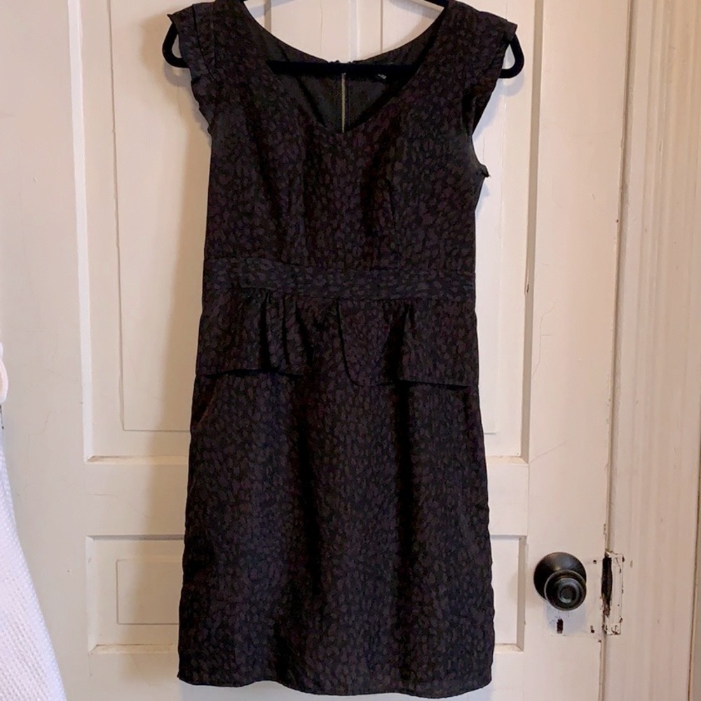 Jacob Print Dress with slightly peplum waist